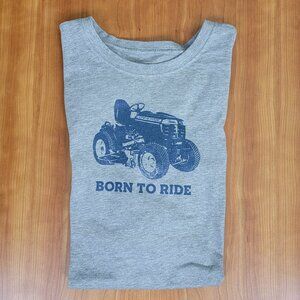 Life Is Good Men's Grey Born To Ride Short Sleeve Crusher Tee - XXL